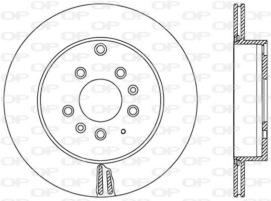 OPEN PARTS Тормозной диск BDR2580.20